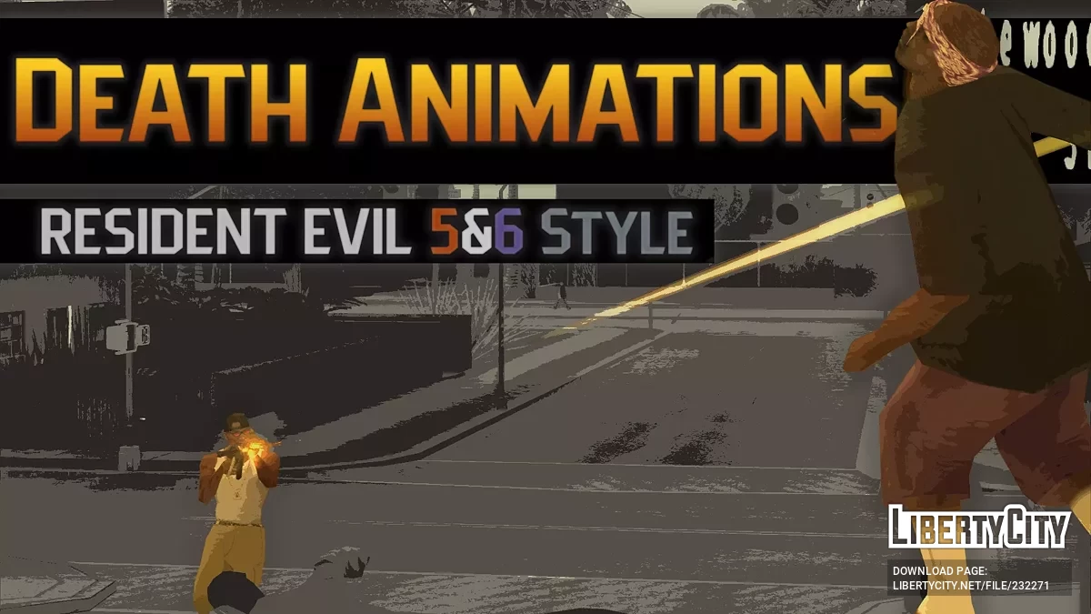 Анимации Смерти - Анимации в Стиле RE5 и RE6 / GTA San Andreas