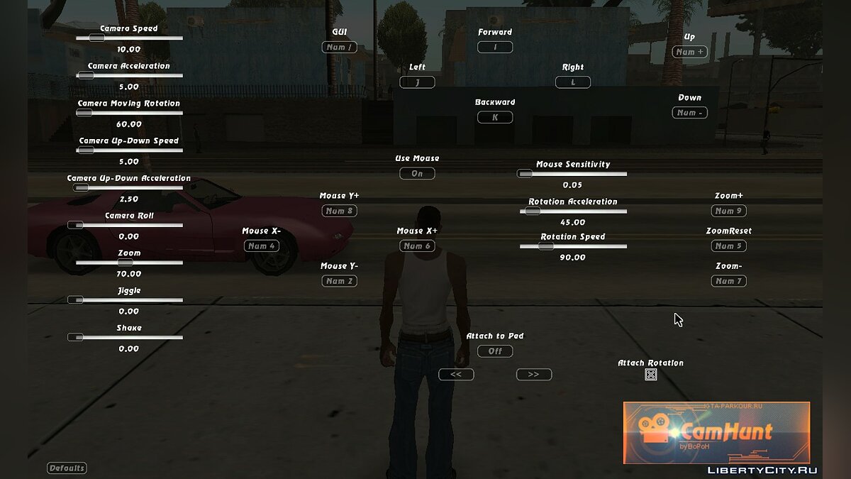 Скачать CamHunt v1.0 для GTA San Andreas