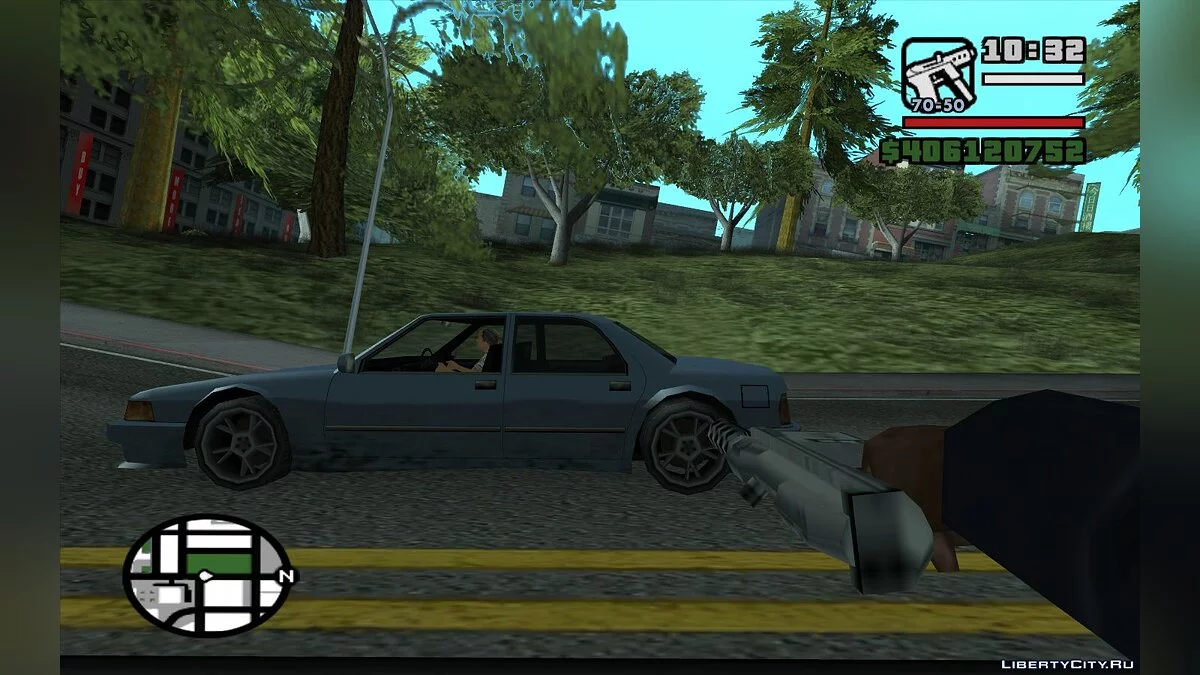 Hide Weapon In Vehicle / GTA San Andreas