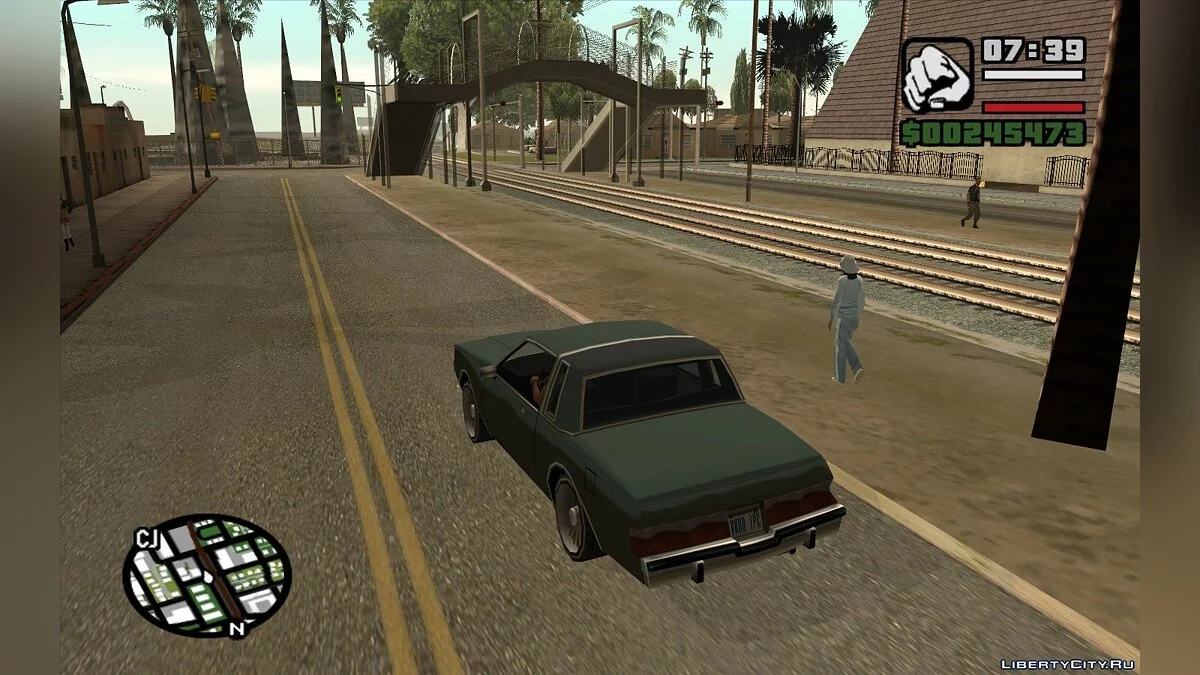 Отключение миникарты, если вы пешком (GPS) / GTA San Andreas