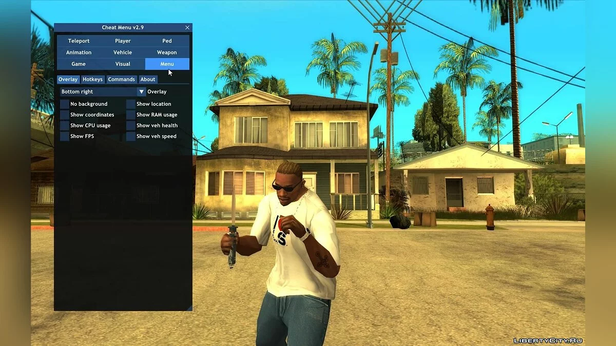 Чит-Меню v3.2 / GTA San Andreas