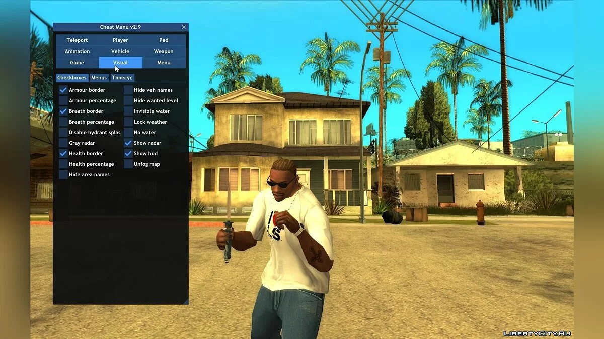 Чит-Меню v3.2 / GTA San Andreas