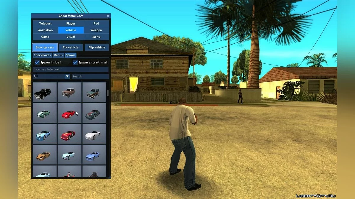 Чит-Меню v3.2 / GTA San Andreas