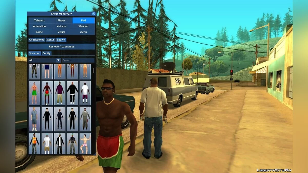 Чит-Меню v3.2 / GTA San Andreas