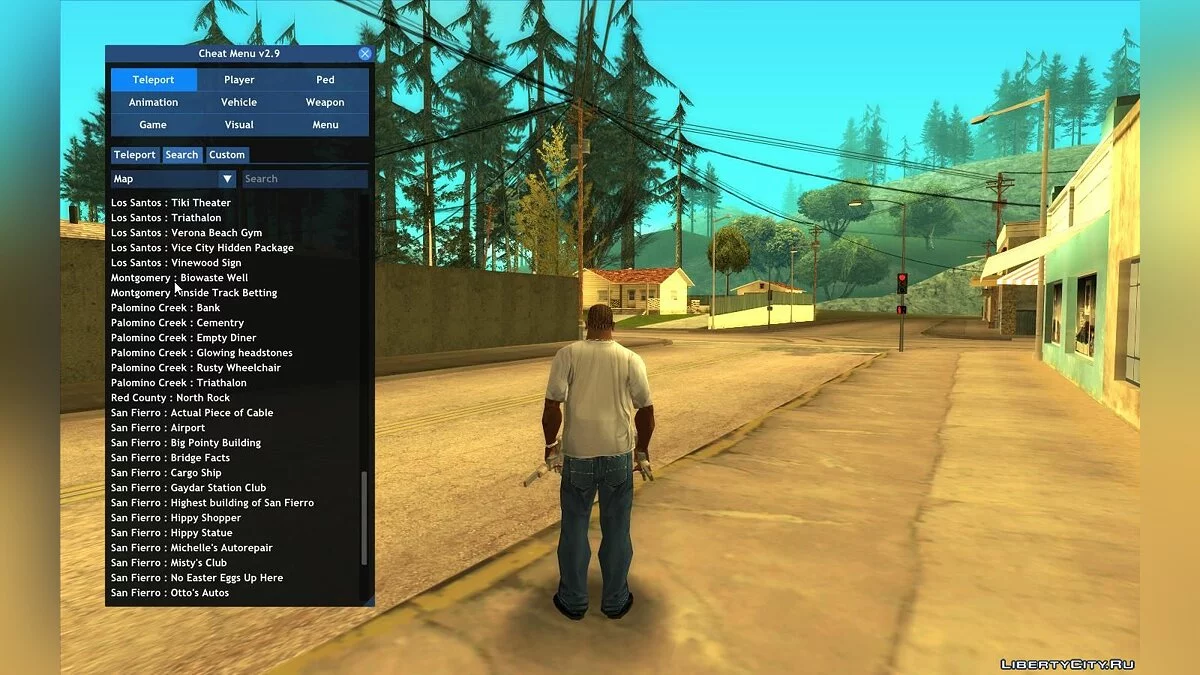 Чит-Меню v3.2 / GTA San Andreas