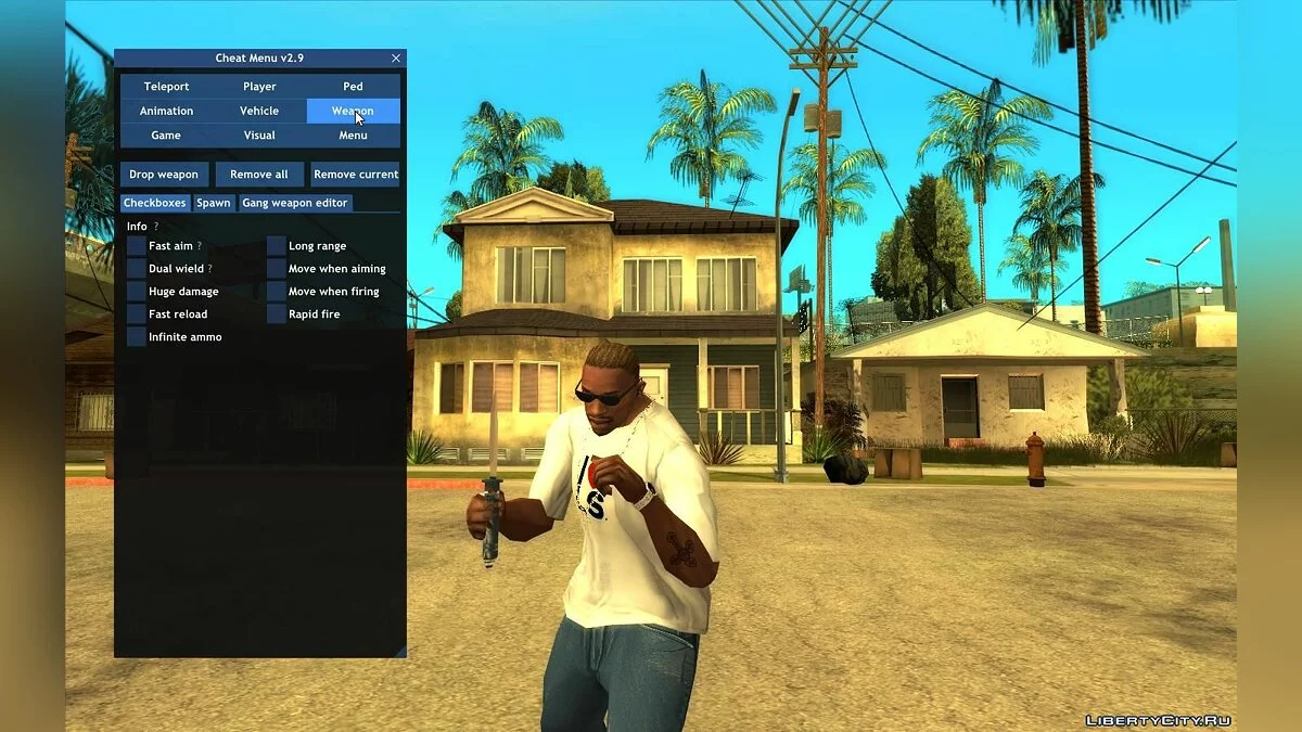 Чит-Меню v3.2 / GTA San Andreas