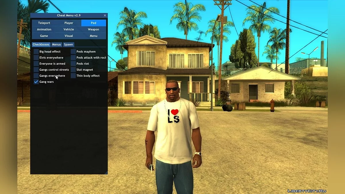 Чит-Меню v3.2 / GTA San Andreas