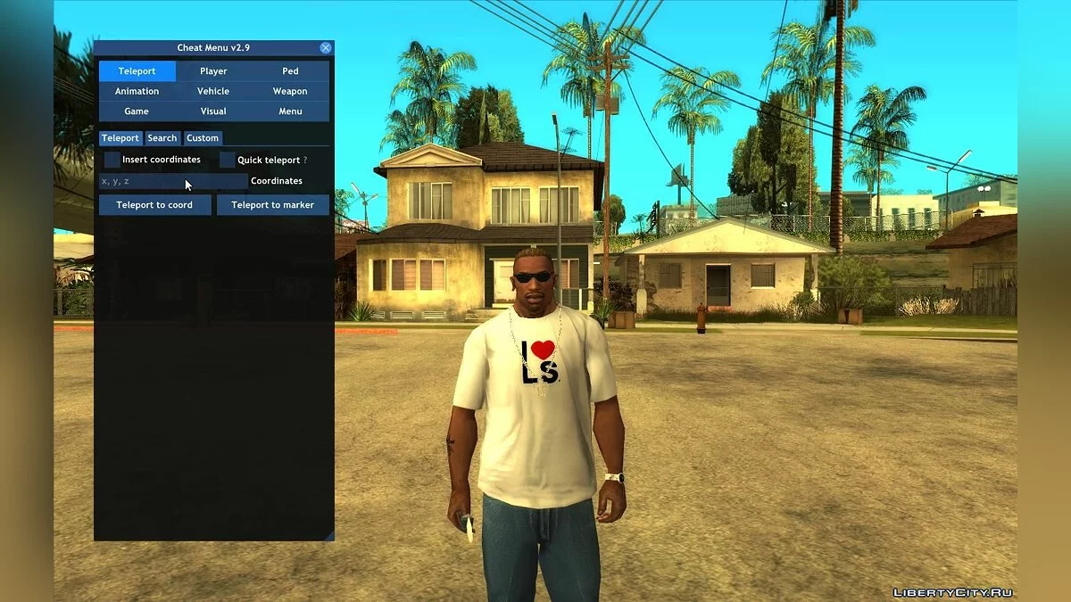 Чит-Меню v3.2 / GTA San Andreas