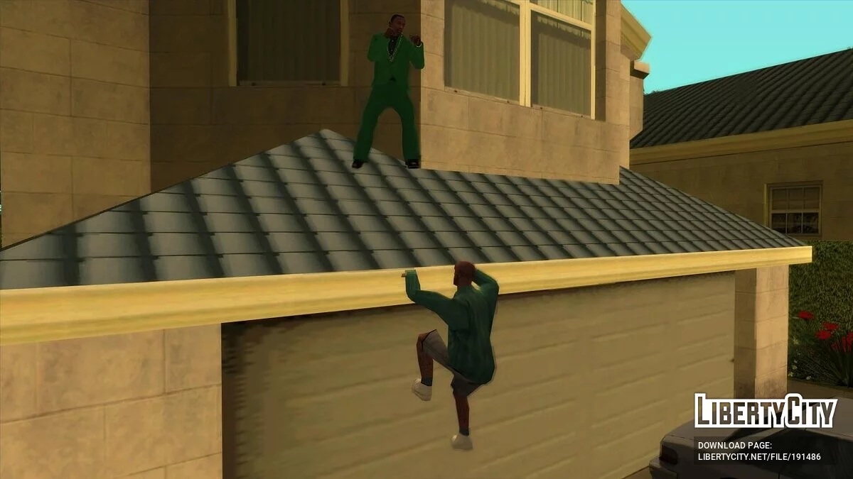 NPC перелезают через препятствия / GTA San Andreas