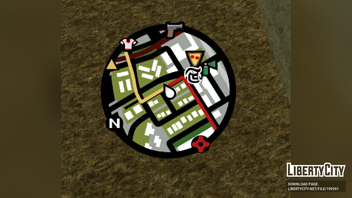 Замена gps.txd в GTA San Andreas (7 файлов)