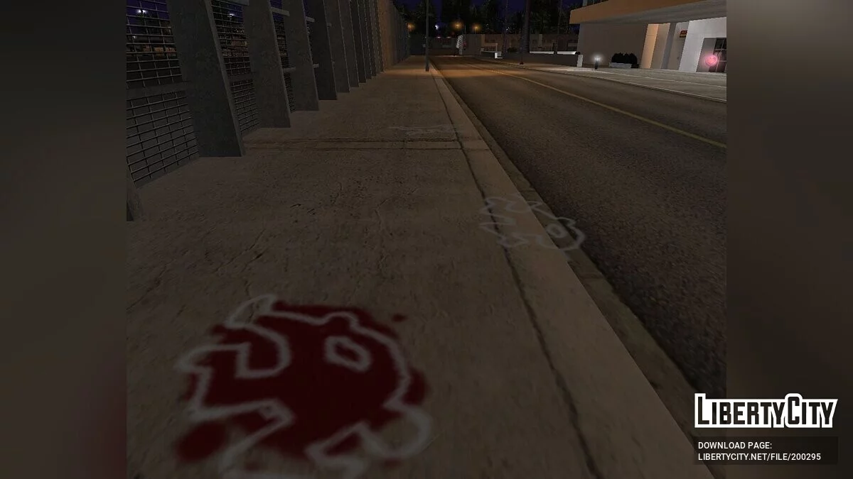 Трупы обводятся мелом / GTA San Andreas