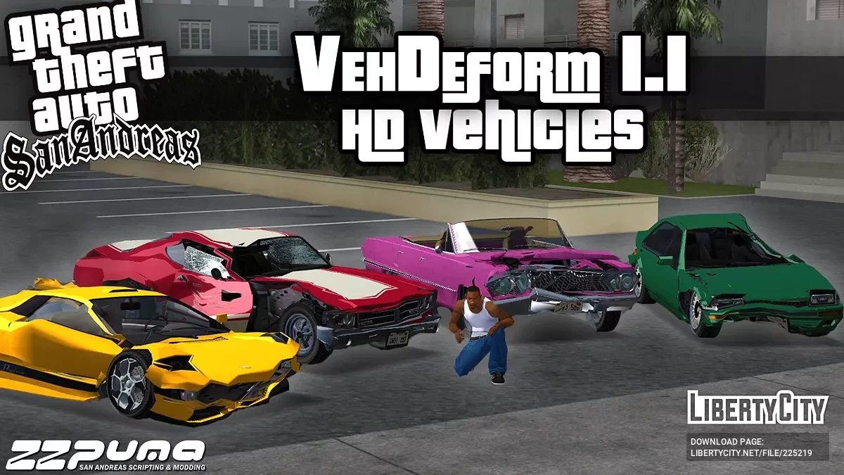 Деформация Транспортных Средств / GTA San Andreas