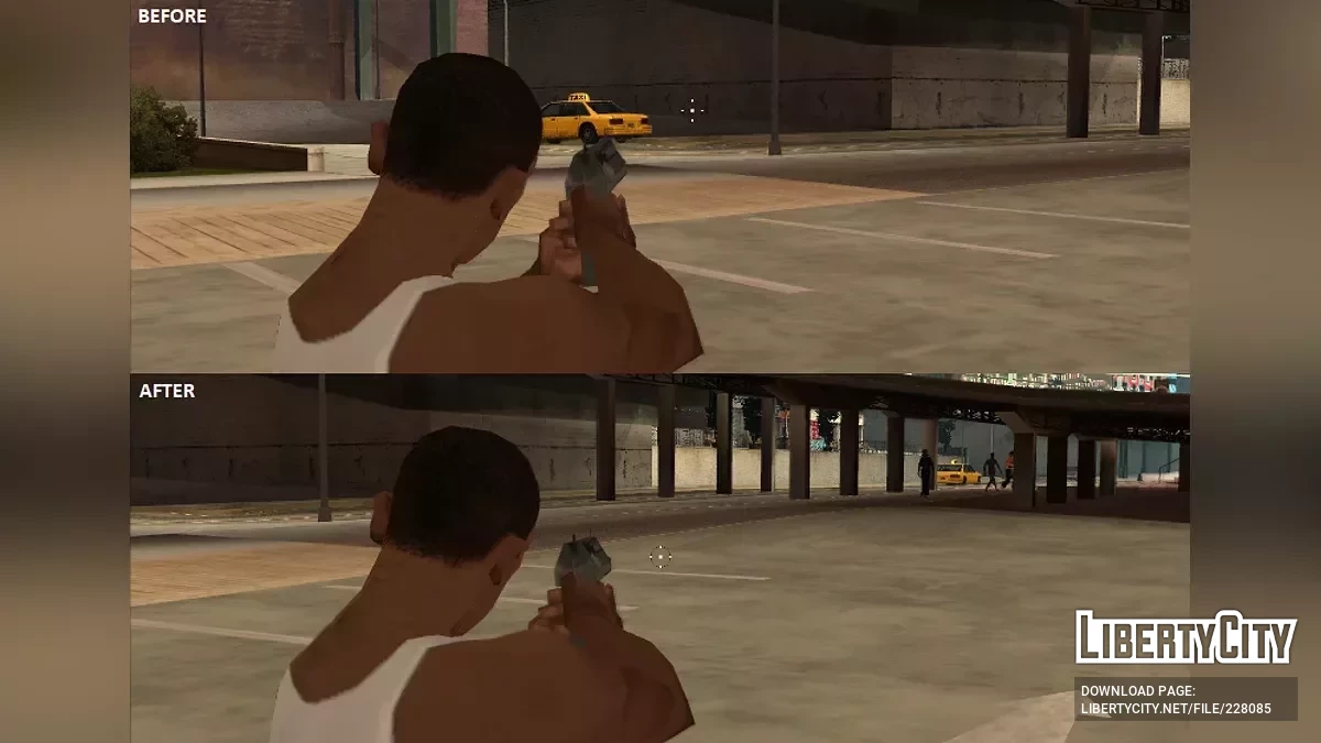Прицеливание по середине / GTA San Andreas