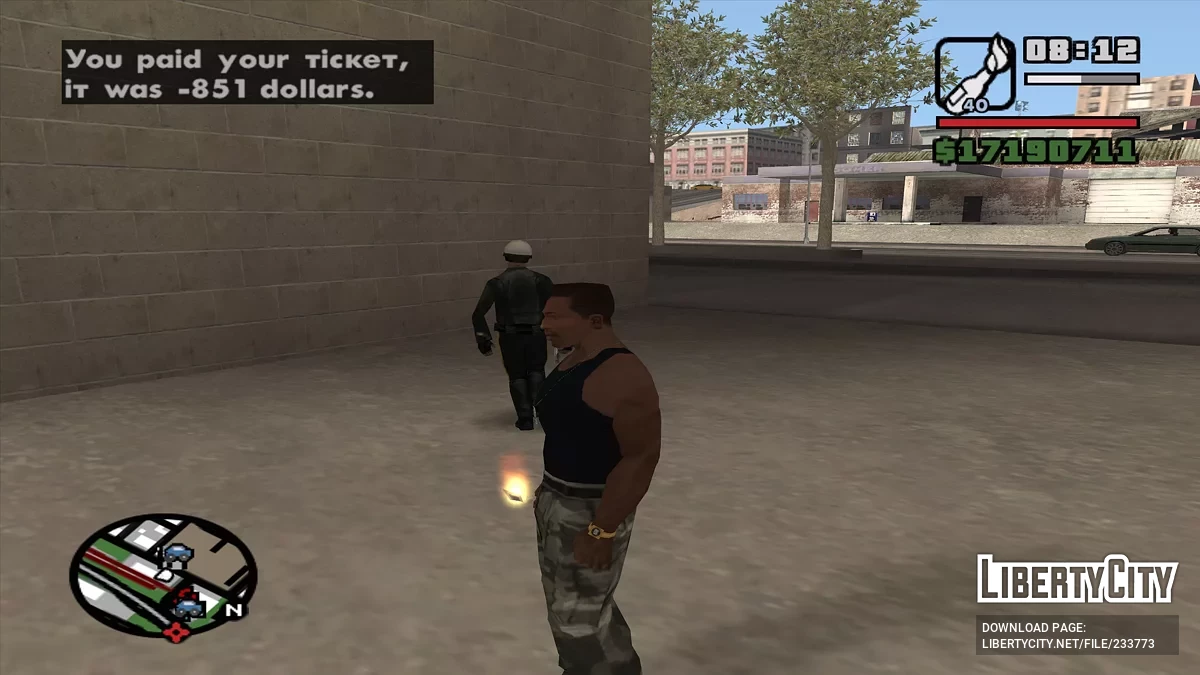 Возможность давать взятку полицейским / GTA San Andreas