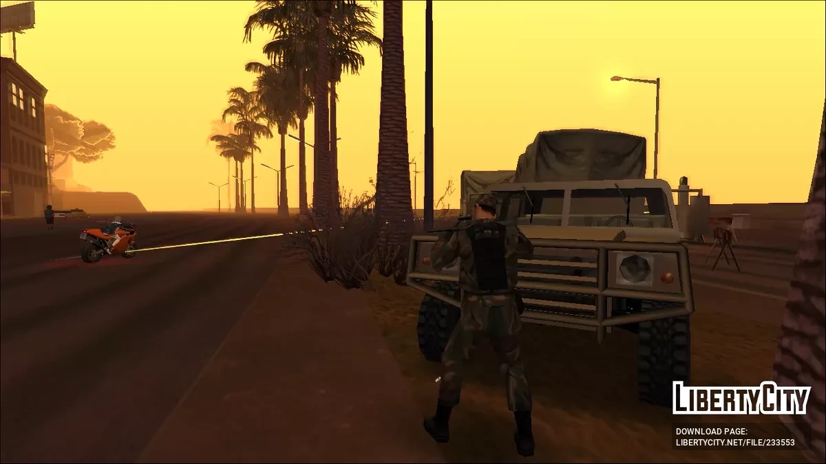 Вариация модели - Восстановленный грузовик ФБР и БТР SWAT / GTA San Andreas