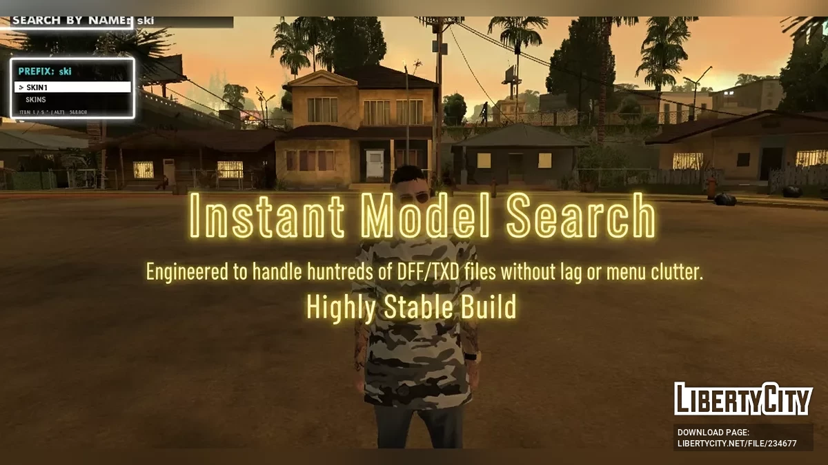 SkinManager v1.0 от Bluestar: расширенный поиск и неограниченное количество слотов / GTA San Andreas