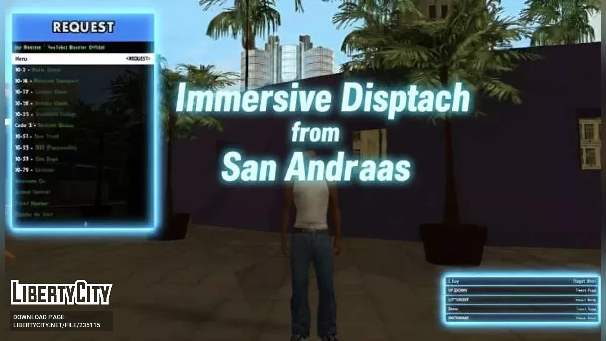 Иммерсивный диспетчер SA / GTA San Andreas
