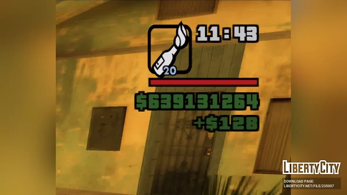 Индикатор изменения денег HUD / GTA San Andreas