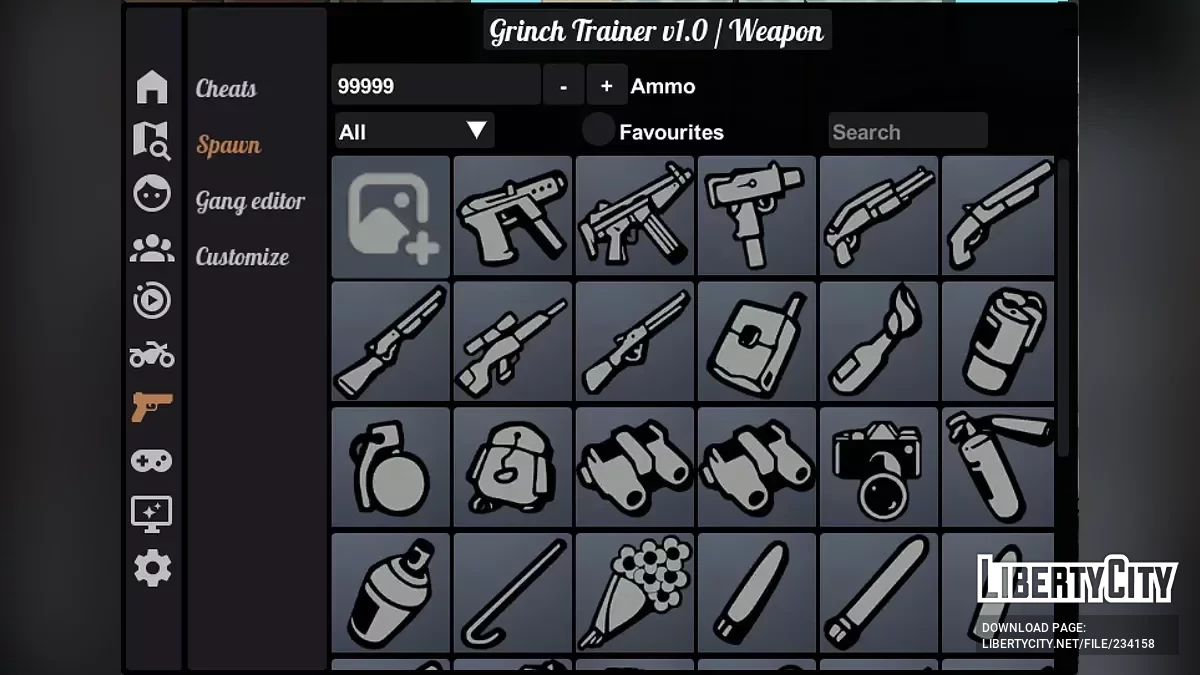 Трейнер Гринча v1.0 / GTA San Andreas