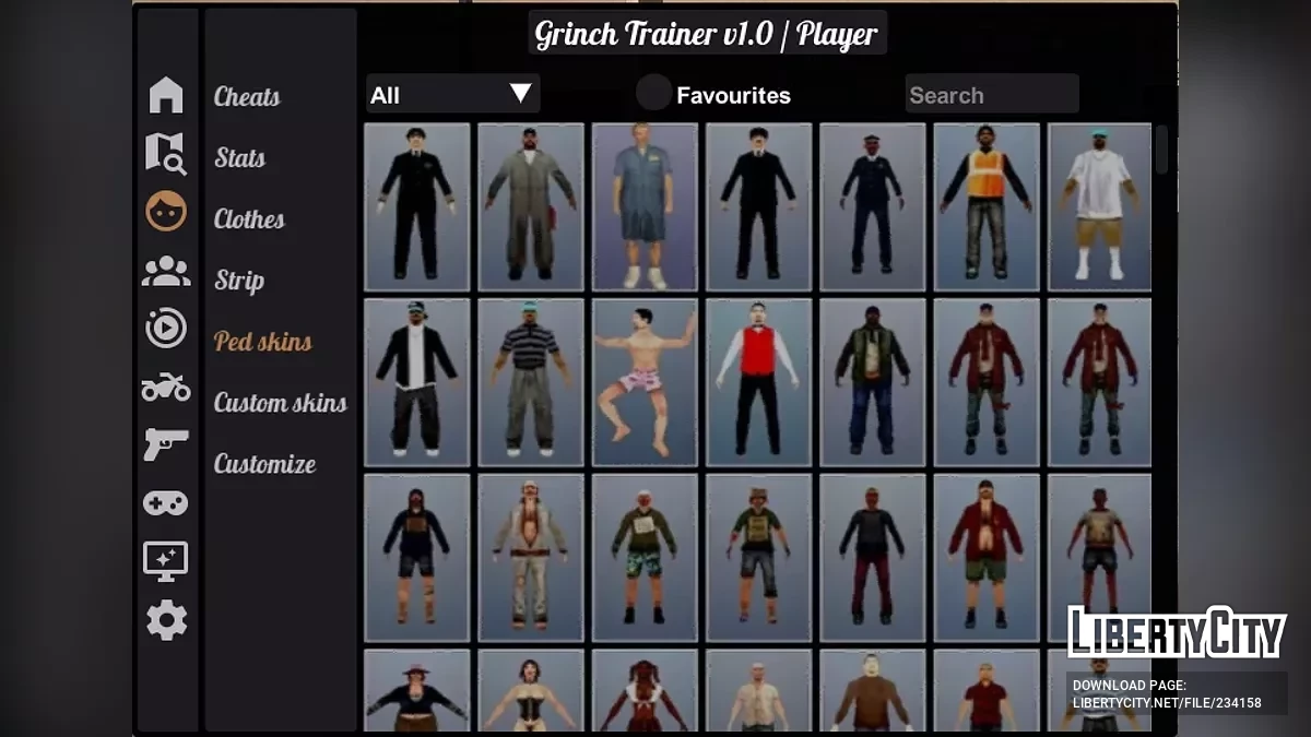 Трейнер Гринча v1.0 / GTA San Andreas