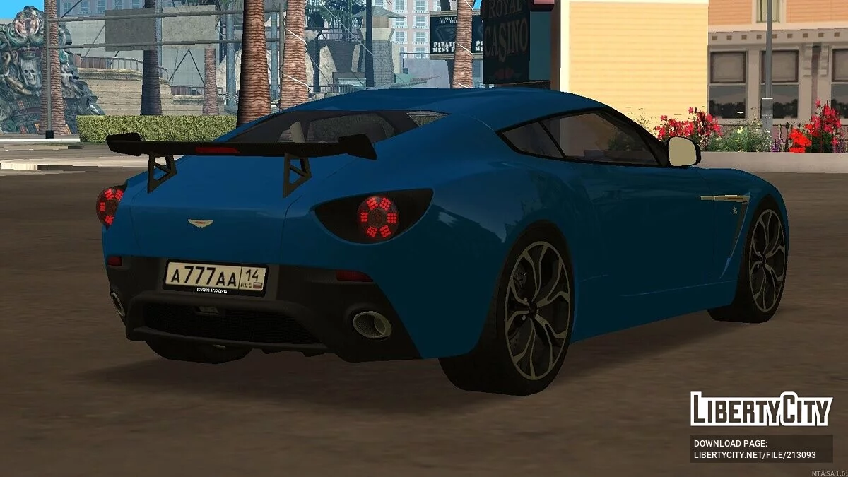 Aston Martin Zagato 2012 + CCD / GTA San Andreas
