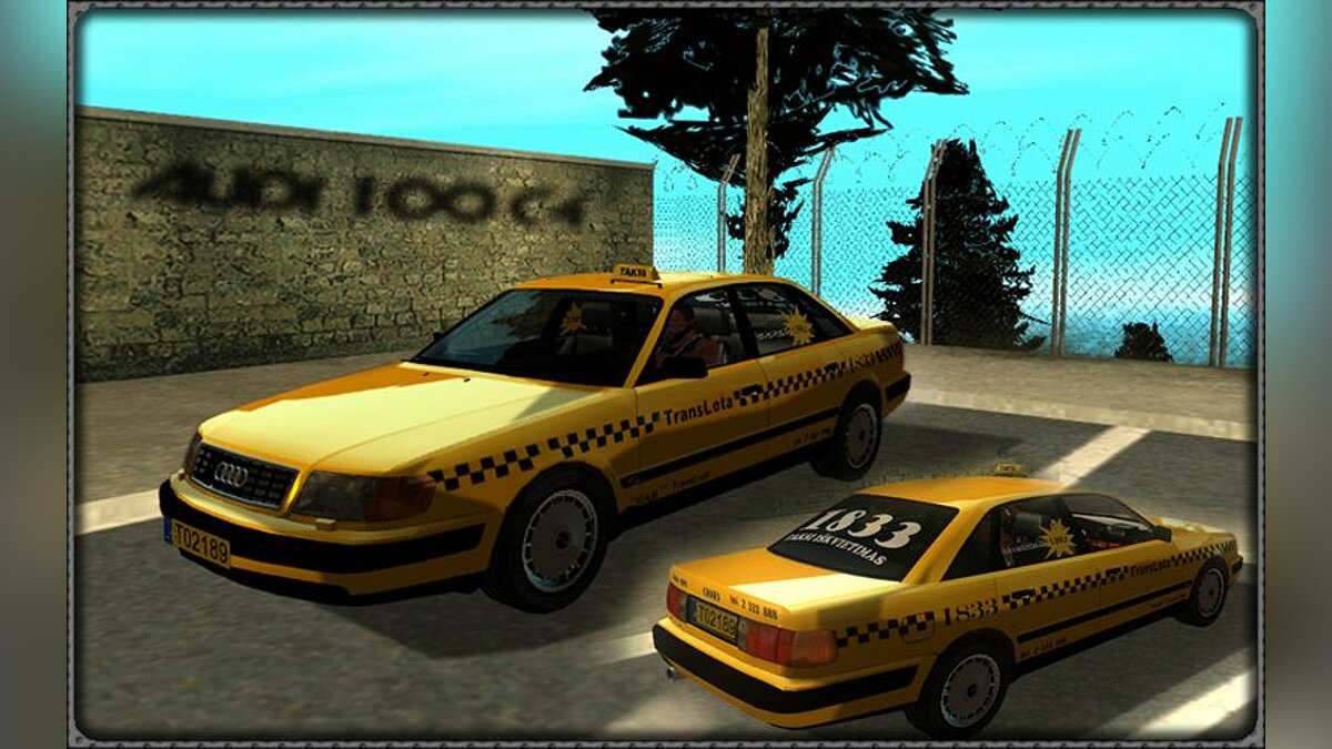 Скачать Audi 100 C4 Taxi для GTA San Andreas