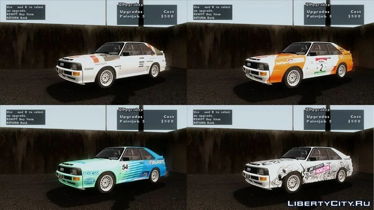 1983 Audi Sport quattro B2 (Typ 85Q) / GTA San Andreas