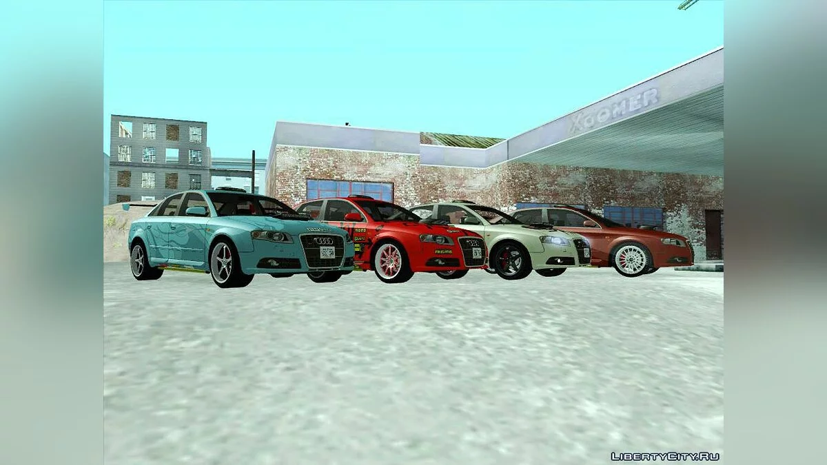 Audi S4 + Детали тюнинга для ТрансФендера / GTA San Andreas