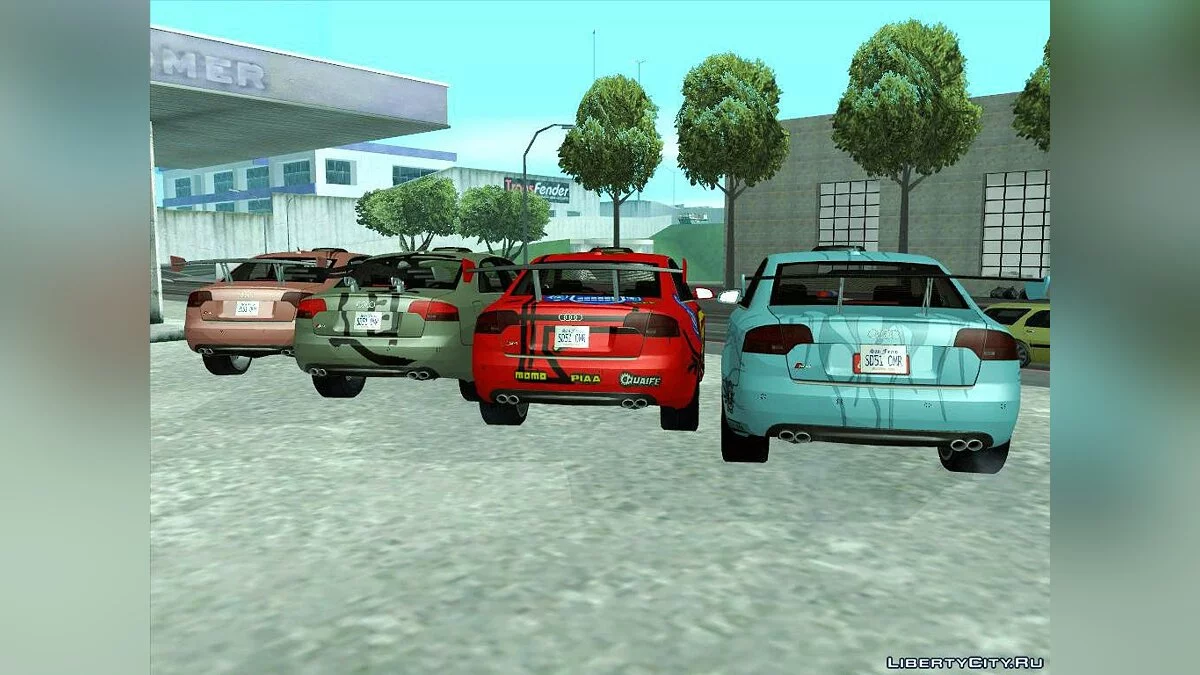 Audi S4 + Детали тюнинга для ТрансФендера / GTA San Andreas