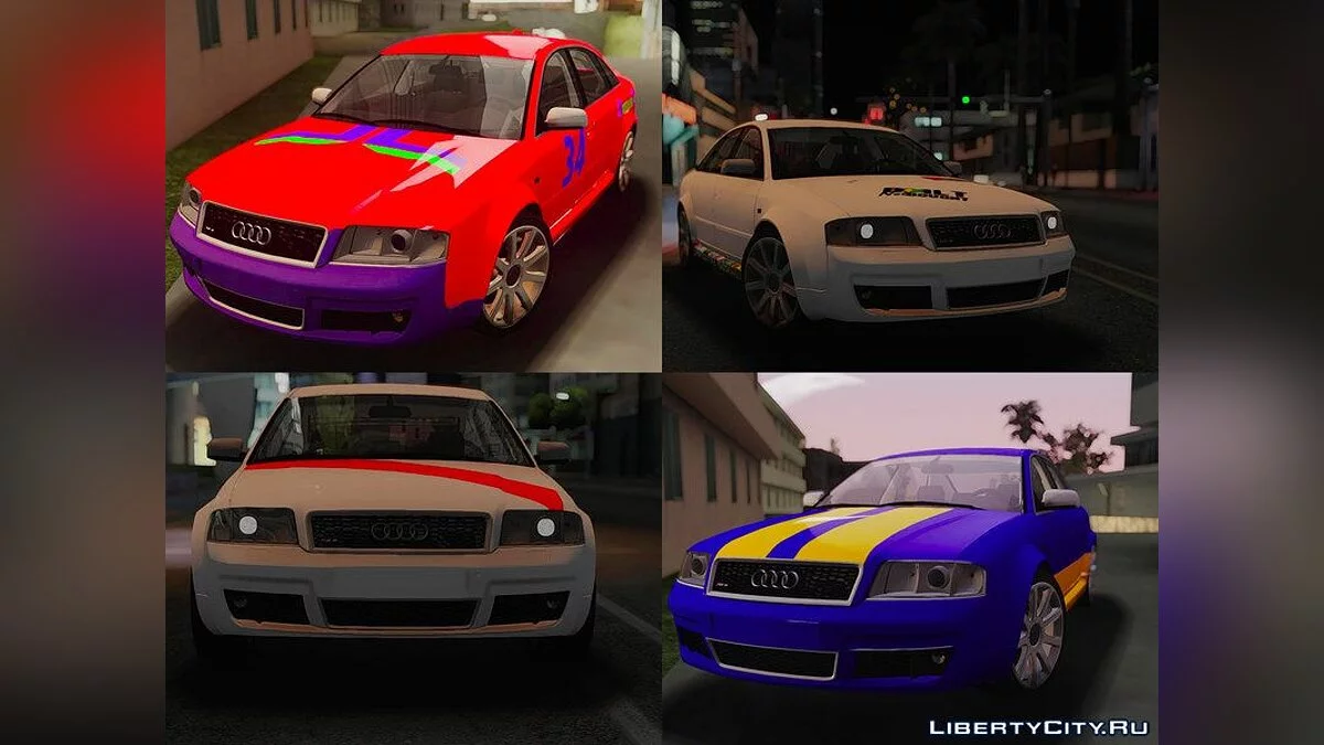 Audi RS6 C5 2002 [Paintjobs|Template|HQ] / GTA San Andreas