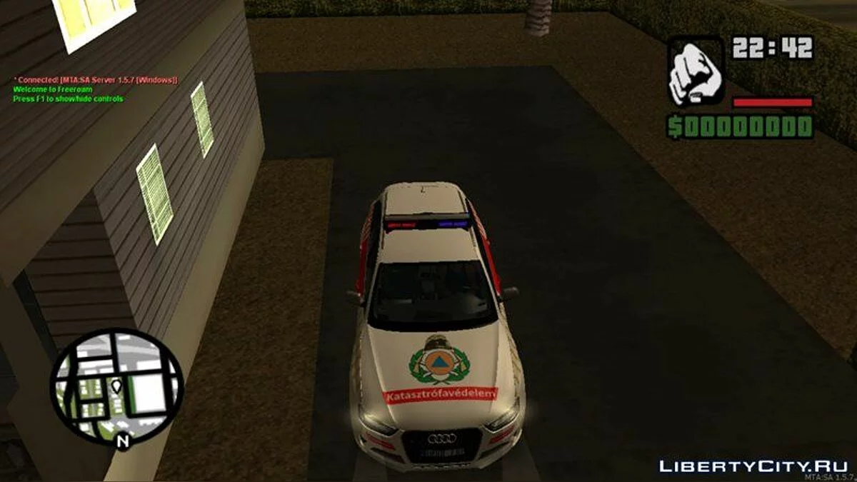 Audi RS4 Avant Tuzoltosag - Audi RS4 Avant Венгерский пожарный отдел / GTA San Andreas