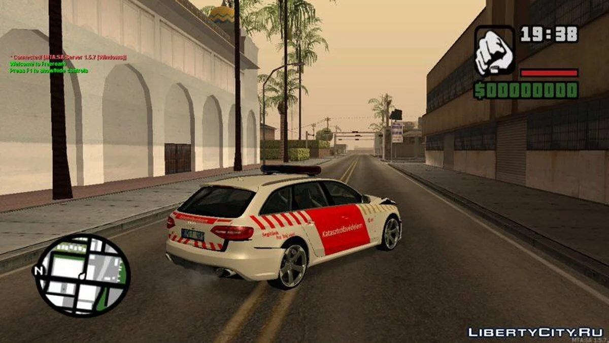 Audi RS4 Avant Tuzoltosag - Audi RS4 Avant Венгерский пожарный отдел / GTA San Andreas