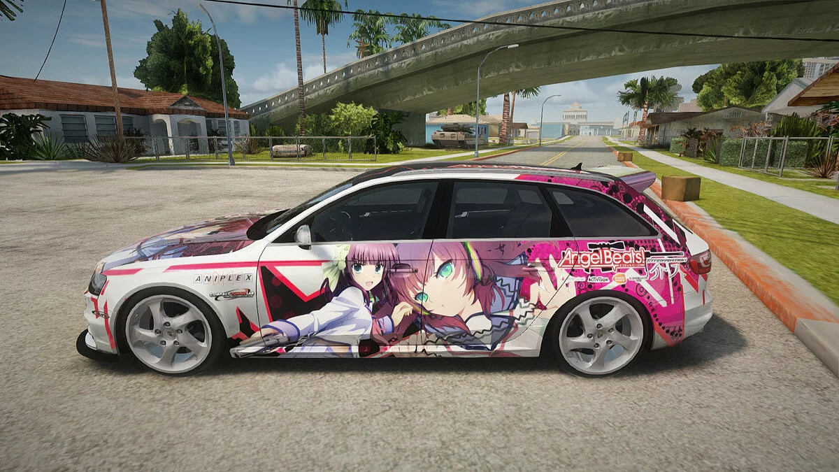 Audi S4 Avant Yurippe Angel Beats Itasha / GTA San Andreas