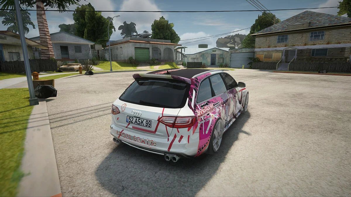 Audi S4 Avant Yurippe Angel Beats Itasha / GTA San Andreas