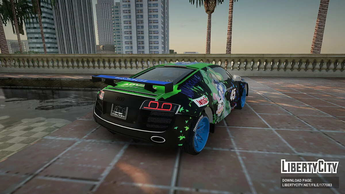 Audi R8 V1.0 Itasha Yoshino Hermit DAL LWP / GTA San Andreas