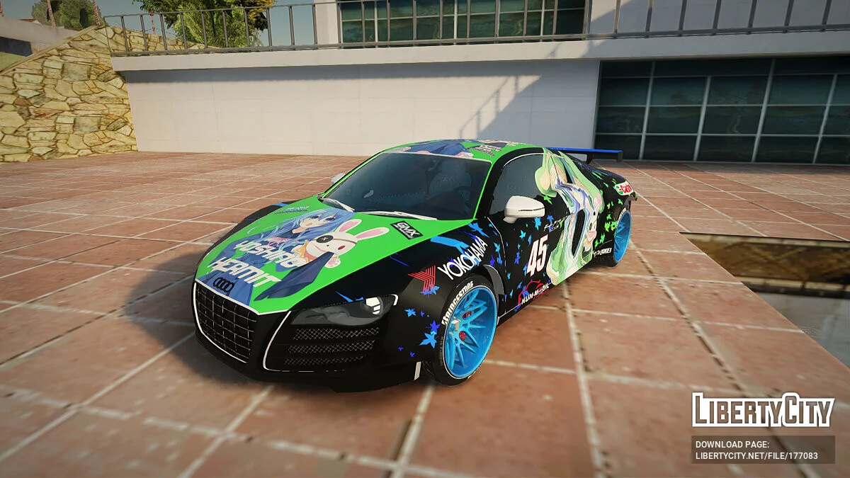 Audi R8 V1.0 Itasha Yoshino Hermit DAL LWP / GTA San Andreas
