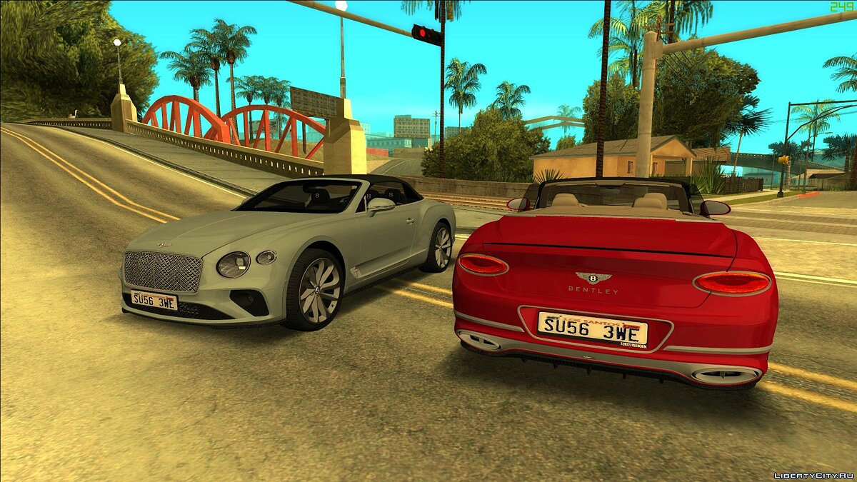 Скачать Bentley Continental GT Convertible 2019 для GTA San Andreas