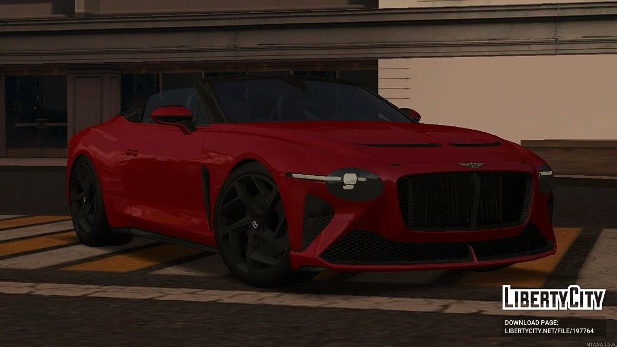 Bentley Mulliner Bacalar + CCD / GTA San Andreas