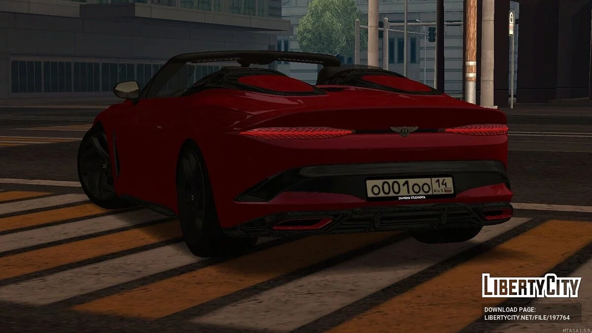 Bentley Mulliner Bacalar + CCD / GTA San Andreas