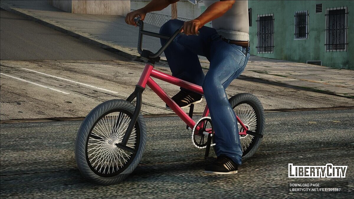 Замена BMX BMXer (wmybmx.dff, bmx.dff) в GTA San Andreas (150 файлов)