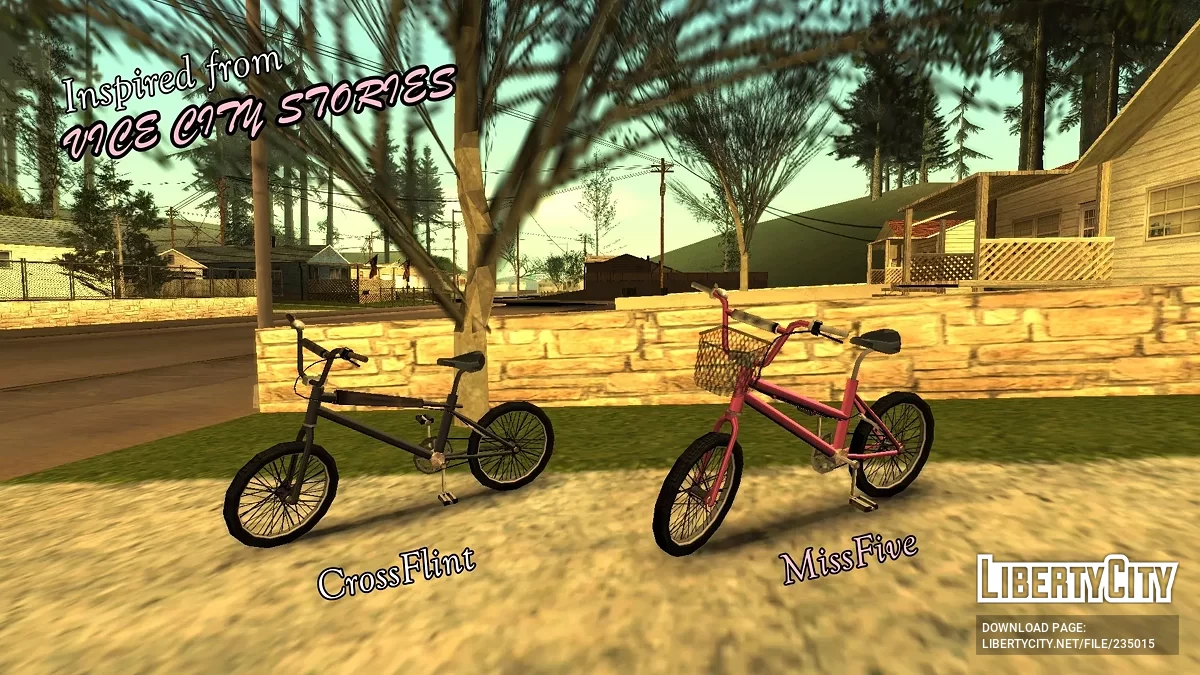 Пакет BMX - Crossflint и Missfive (в стиле SA) / GTA San Andreas