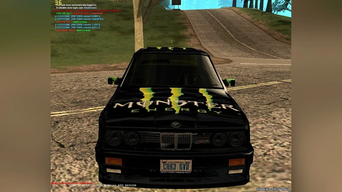 BMW M3 Monster Energy / GTA San Andreas