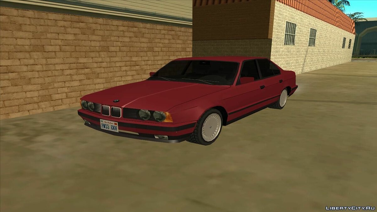 Скачать BMW E34 Low Poly для GTA San Andreas