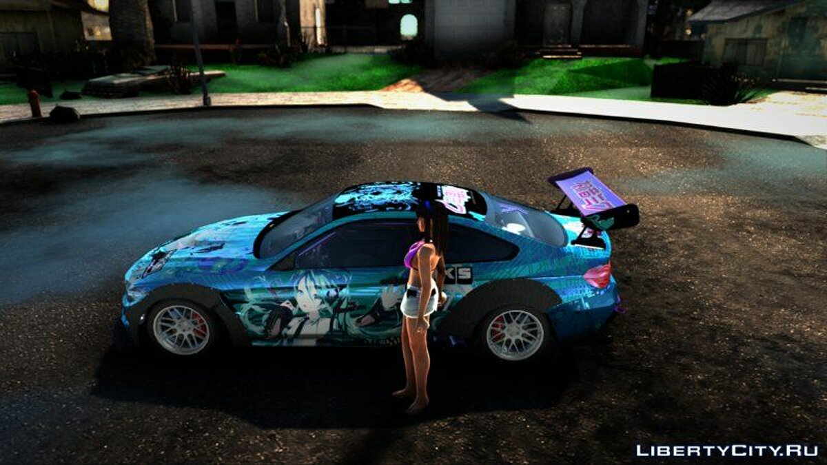 Скачать BMW M4 F82 Hatsune Miku для GTA San Andreas