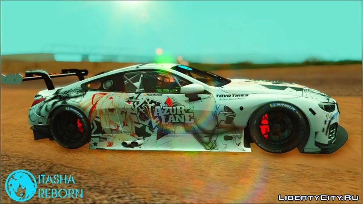 BMW M8 Itasha Ayanami and Prinz Eugen of Azur Lane GTE / GTA San Andreas