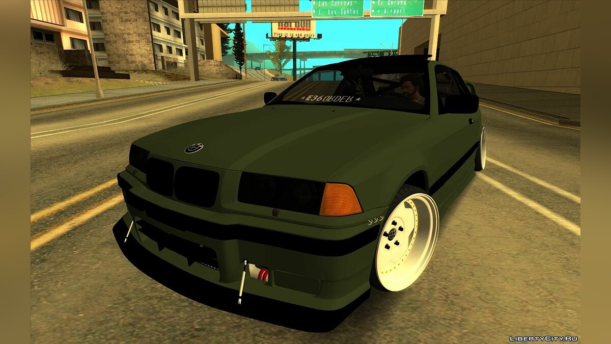 Скачать 1998 BMW E36 - Green Army для GTA San Andreas