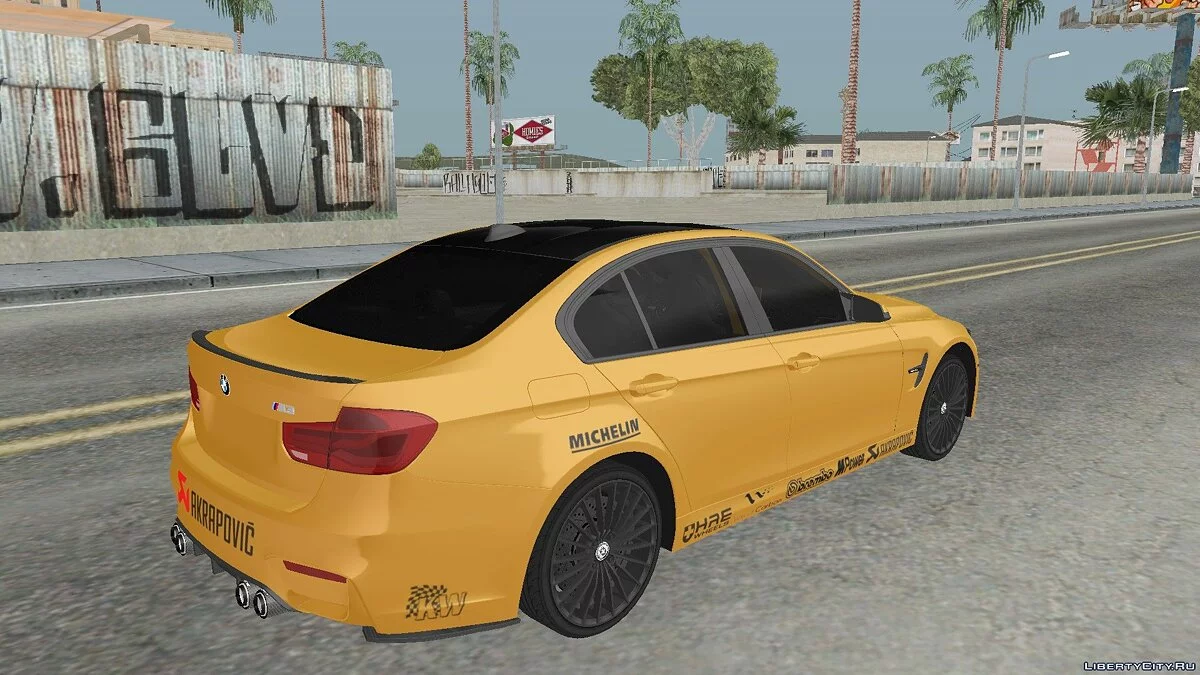 BMW M3 F30 Akrapovic / GTA San Andreas