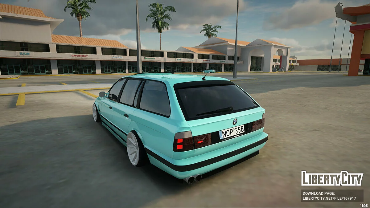 BMW 5-er E34 Touring Stance Vossen / GTA San Andreas