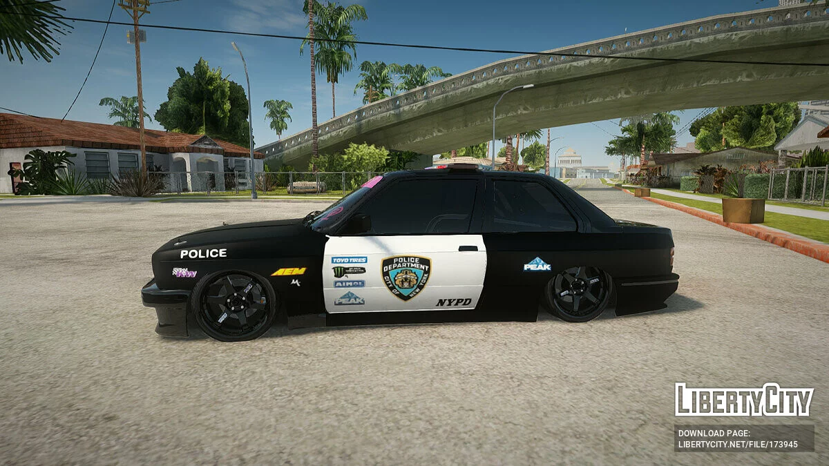 BMW E30 Police / GTA San Andreas
