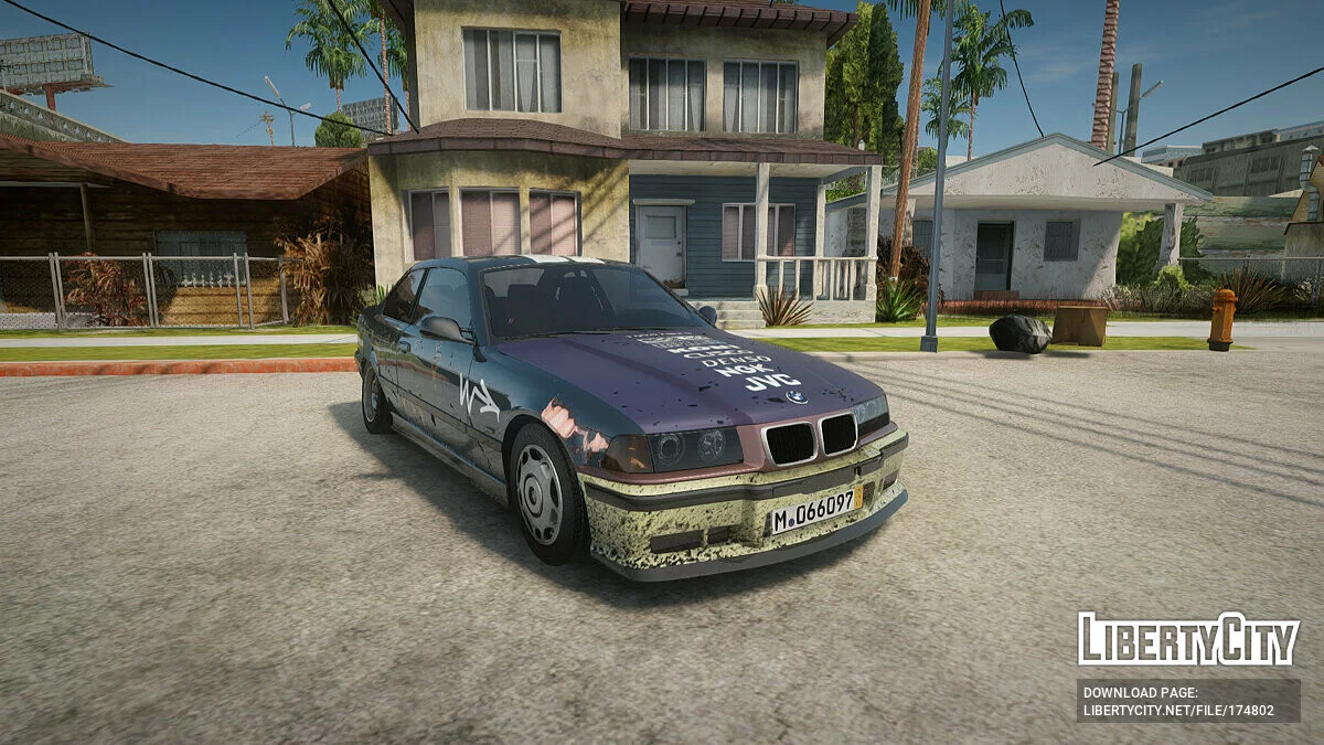 BMW E36 Убитая / GTA San Andreas